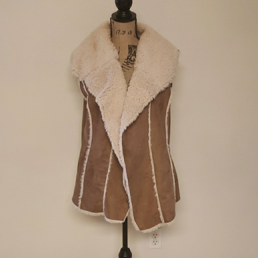Women Faux Fur Collar Shearling